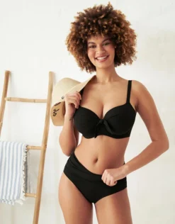 Bikini-High-Panty "Valencia" Black -Angebote SUGARSHAPE Store sugarshape bikini high waist panty valencia black front editorial single full 2