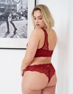 Brazilian-Slip "Eliana Velvet" Burgundy -Angebote SUGARSHAPE Store sugarshape bralette eliana velvet burgundy back editorial single bhs 80 97 5 full 11