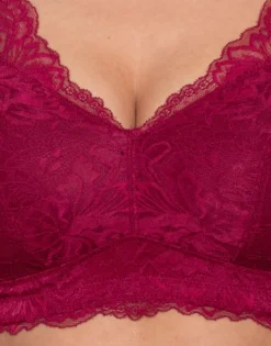 Bralette "Suki" Bordeaux -Angebote SUGARSHAPE Store sugarshape bralette suki bordeaux front detail single crop 1