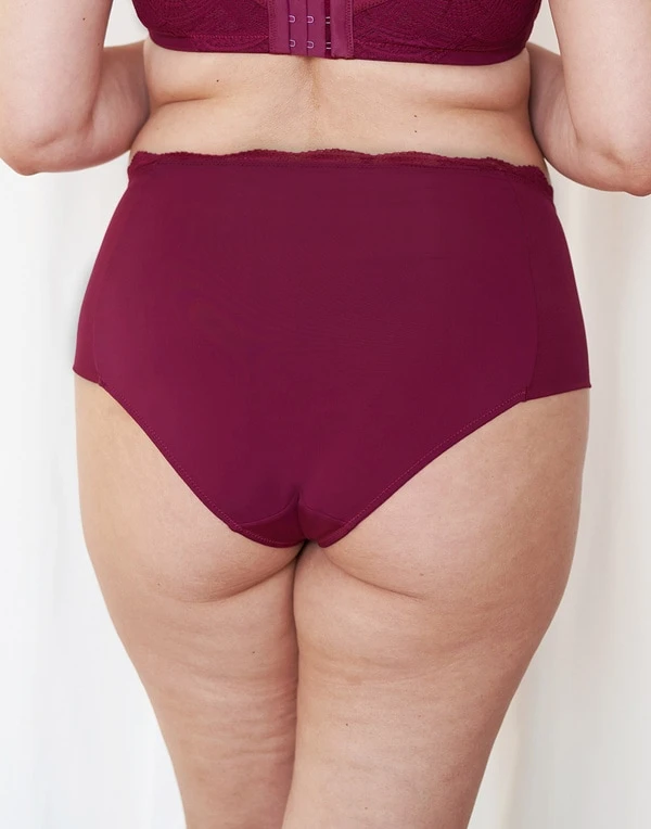 High-Panty "Clara" Bordeaux 2 High-Panty "Clara" Bordeaux – Bild 2