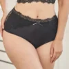 High-Waist-Panty "Sophia" Black/beige