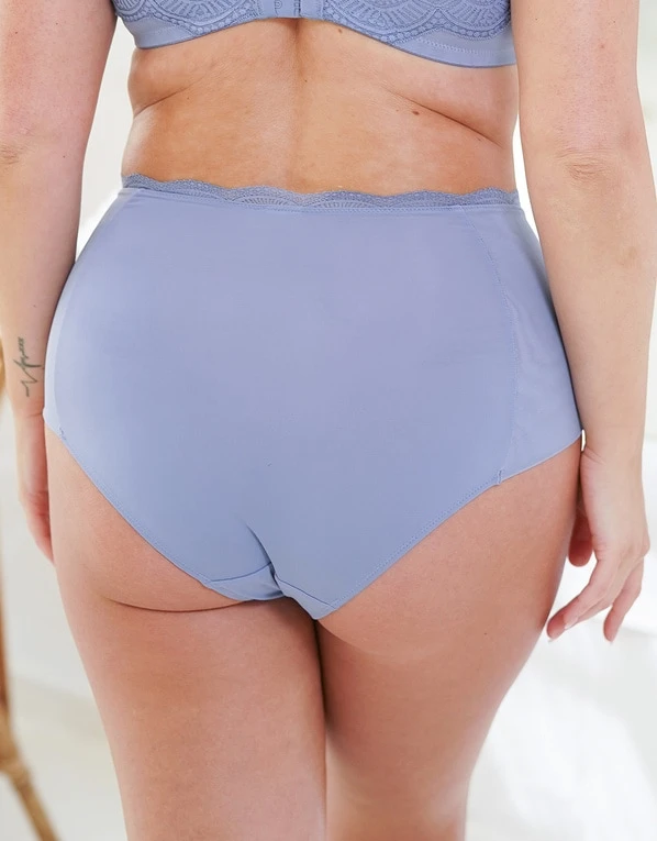 High-Waist-Panty "Clara" Blue-grey 4 High-Waist-Panty "Clara" Blue-grey – Bild 4