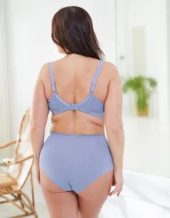 High-Waist-Panty "Clara" Blue-grey 12 High-Waist-Panty "Clara" Blue-grey -Angebote SUGARSHAPE Store sugarshape hp clara lace bluegrey back editorial single hs 105 full 1