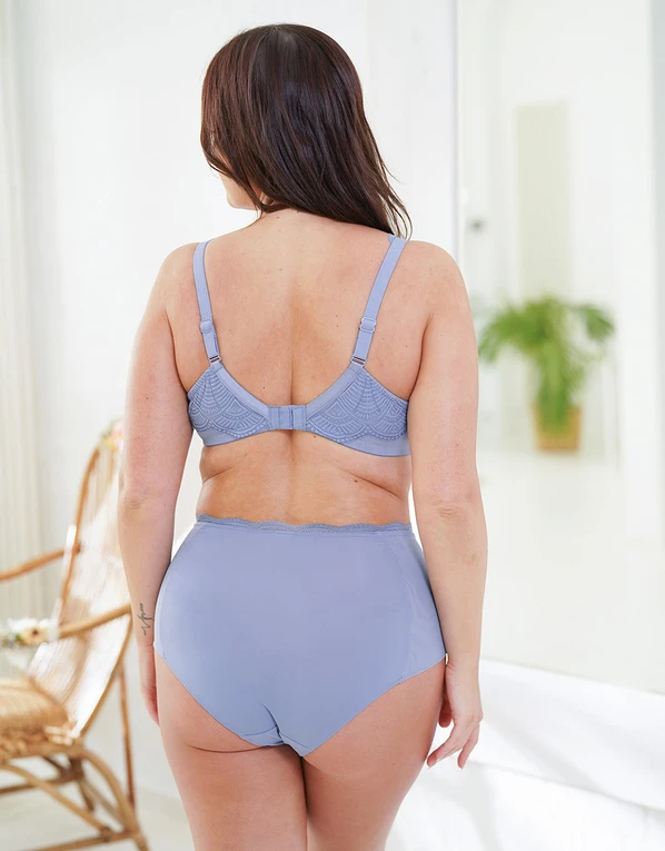 High-Waist-Panty "Clara" Blue-grey 6 High-Waist-Panty "Clara" Blue-grey – Bild 6