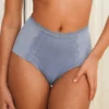 High-Waist-Panty "Clara" Blue-grey