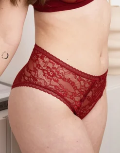 High-Panty "Valerie" Burgundy -Angebote SUGARSHAPE Store sugarshape hp valerie burgundy front editorial single hs 95 crop 2