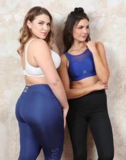 Leggings "Free" Navy -Angebote SUGARSHAPE Store sugarshape move ivory editorial double bluemesh