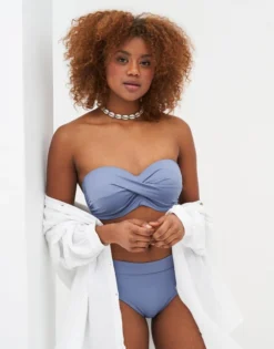 Bikini-High-Slip "Monaco" Blue-grey -Angebote SUGARSHAPE Store sugarshape multiway bikini bikini high slip monaco blue grey front editorial single bhs 75 90 hs 105 full 3