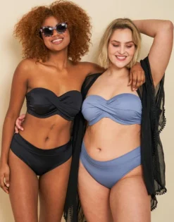 Bikini-High-Slip "Monaco" Blue-grey -Angebote SUGARSHAPE Store sugarshape multiway bikini monaco blue grey black front editorial double full 21