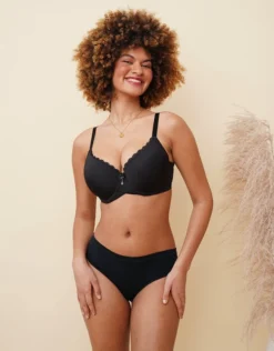 Panty "Cotton Basic" Black -Angebote SUGARSHAPE Store sugarshape panty basic cotton black front editorial single full 1