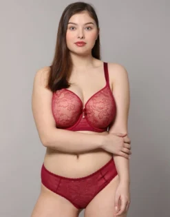 Panty "Evita" Berry -Angebote SUGARSHAPE Store sugarshape panty evita berry front packshot model grey single full 1