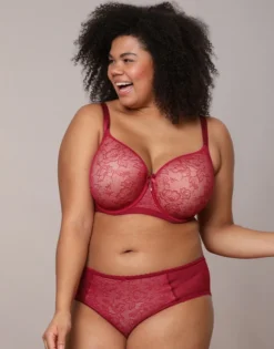 Panty "Evita" Berry -Angebote SUGARSHAPE Store sugarshape panty evita berry front packshot model grey single full 2