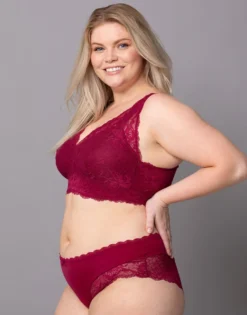 Panty "Suki" Bordeaux -Angebote SUGARSHAPE Store sugarshape panty suki bordeaux side packshot model grey single crop 1