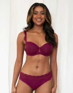 Panty "Clara" Bordeaux -Angebote SUGARSHAPE Store sugarshape schalen bh panty clara bordeaux front editorial single bhs 75 90 hs 105 full 4