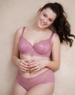 BH "Emilia" Mauve -Angebote SUGARSHAPE Store sugarshape spitzen bh panty emilia mauve front editorial single bhs 75 90 hs 115 full 1