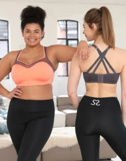 Sport-BH "Motion" Grey -Angebote SUGARSHAPE Store sugarshape sport bh motion grey shop front back editorial double full 1