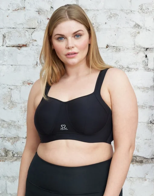 Sport-BH "Move" Black/silver -Angebote SUGARSHAPE Store sugarshape sport bh move blacksilver front editorial single crop 1