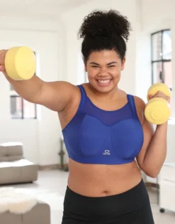 Sport-BH "Move" Blue Mesh -Angebote SUGARSHAPE Store sugarshape sport bh move blue mesh front editorial single crop 2