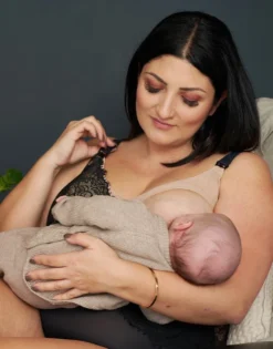 High-Waist-Panty "Sophia" Black/beige -Angebote SUGARSHAPE Store sugarshape still bralette sophia front editorial single bhs 90 115 hs 115 crop 1 1