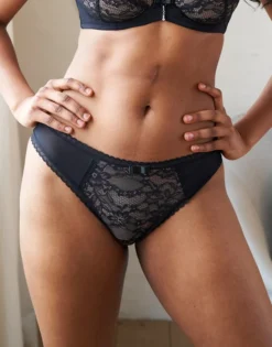 String "Valerie" Black/beige