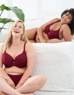 BH "Pure Basic" Bordeaux -Angebote SUGARSHAPE Store sugarshape t shirt bh pure basic bordeaux front editorial double full 1