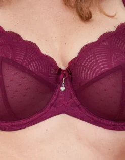 BH "Clara Lace" Bordeaux 15 BH "Clara Lace" Bordeaux -Angebote SUGARSHAPE Store sugarshape unwattierter bh clara lace bordeaux detail 1